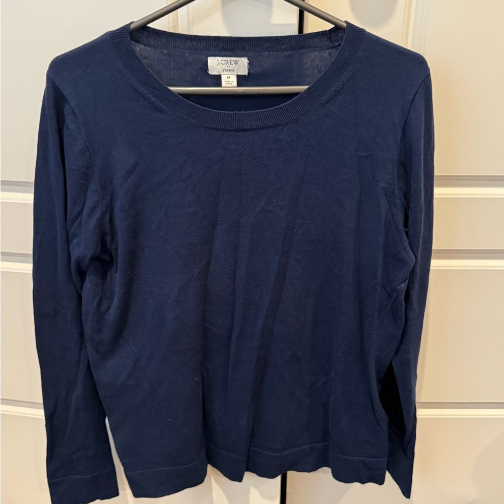 J. Crew Deep Blue Knit Sweater